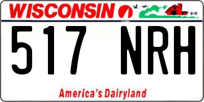 WI license plate 517NRH