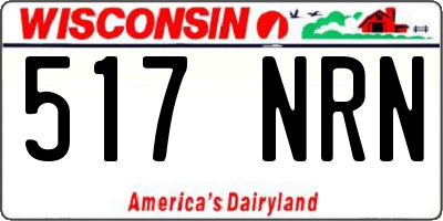 WI license plate 517NRN