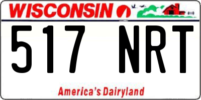 WI license plate 517NRT