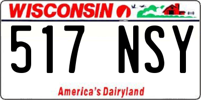 WI license plate 517NSY