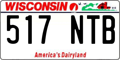 WI license plate 517NTB