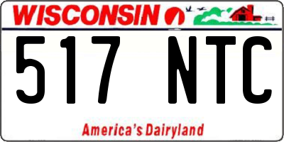 WI license plate 517NTC