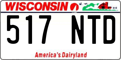 WI license plate 517NTD