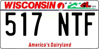 WI license plate 517NTF