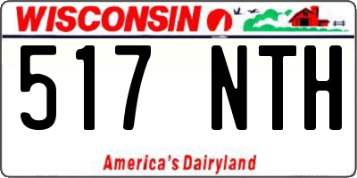 WI license plate 517NTH