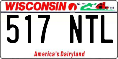 WI license plate 517NTL
