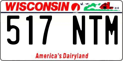 WI license plate 517NTM