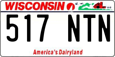 WI license plate 517NTN