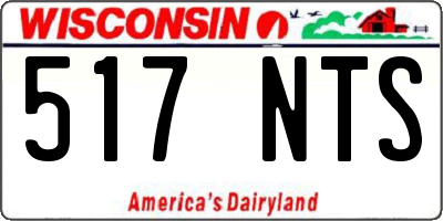 WI license plate 517NTS