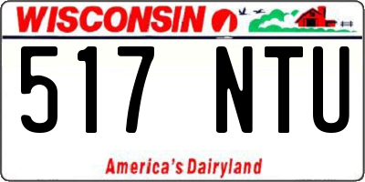 WI license plate 517NTU