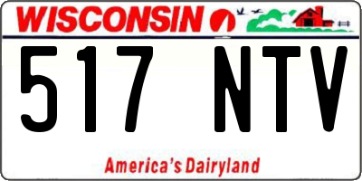 WI license plate 517NTV