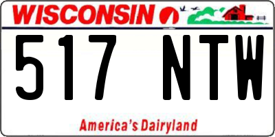 WI license plate 517NTW