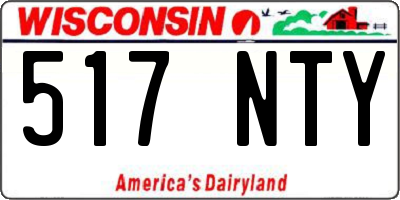 WI license plate 517NTY