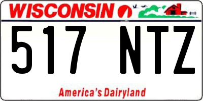 WI license plate 517NTZ