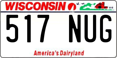 WI license plate 517NUG