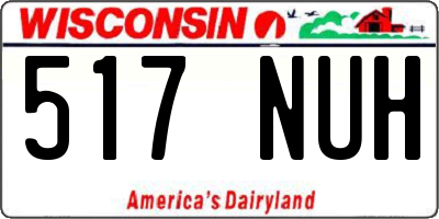 WI license plate 517NUH