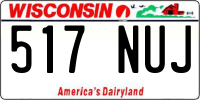 WI license plate 517NUJ