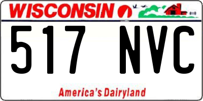 WI license plate 517NVC