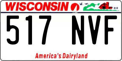 WI license plate 517NVF