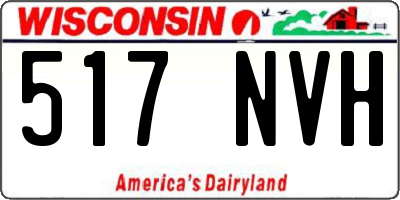 WI license plate 517NVH