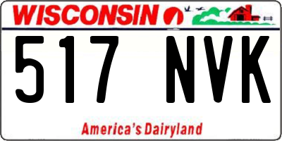 WI license plate 517NVK