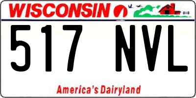 WI license plate 517NVL