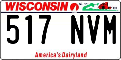 WI license plate 517NVM