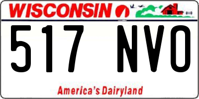 WI license plate 517NVO