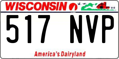 WI license plate 517NVP