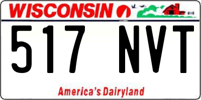 WI license plate 517NVT
