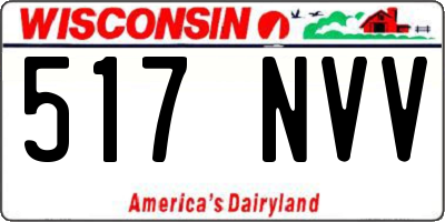 WI license plate 517NVV