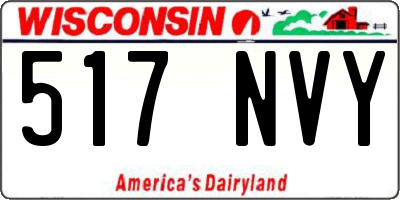 WI license plate 517NVY
