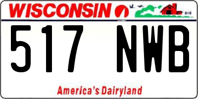 WI license plate 517NWB