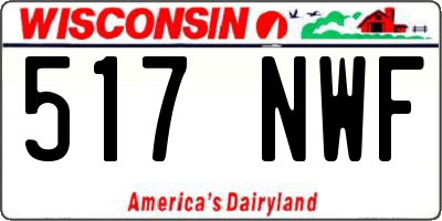WI license plate 517NWF