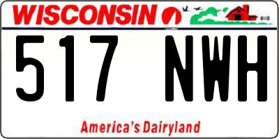 WI license plate 517NWH