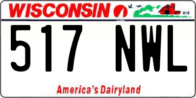 WI license plate 517NWL