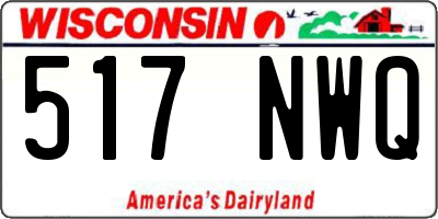 WI license plate 517NWQ