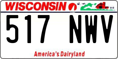 WI license plate 517NWV