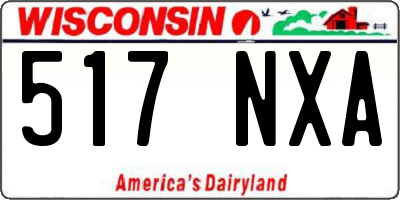WI license plate 517NXA