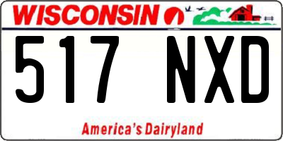 WI license plate 517NXD