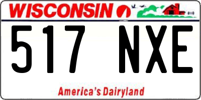WI license plate 517NXE