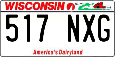 WI license plate 517NXG