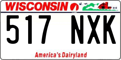 WI license plate 517NXK