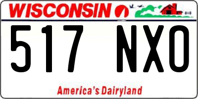 WI license plate 517NXO