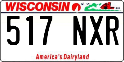 WI license plate 517NXR