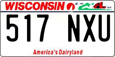 WI license plate 517NXU