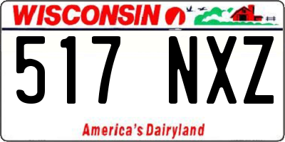 WI license plate 517NXZ