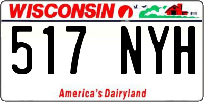 WI license plate 517NYH