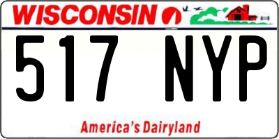 WI license plate 517NYP