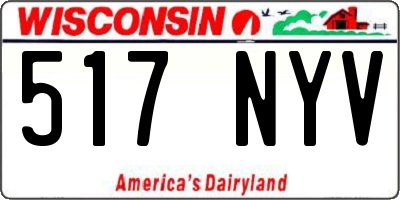 WI license plate 517NYV